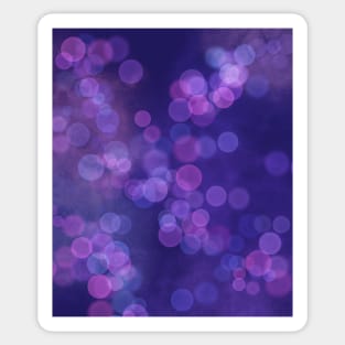 Deep Blue and Purple Cosmos Bubbles Sticker